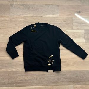 VERSACE SAFETY PIN SWEATSHIRT - black - size 40, small